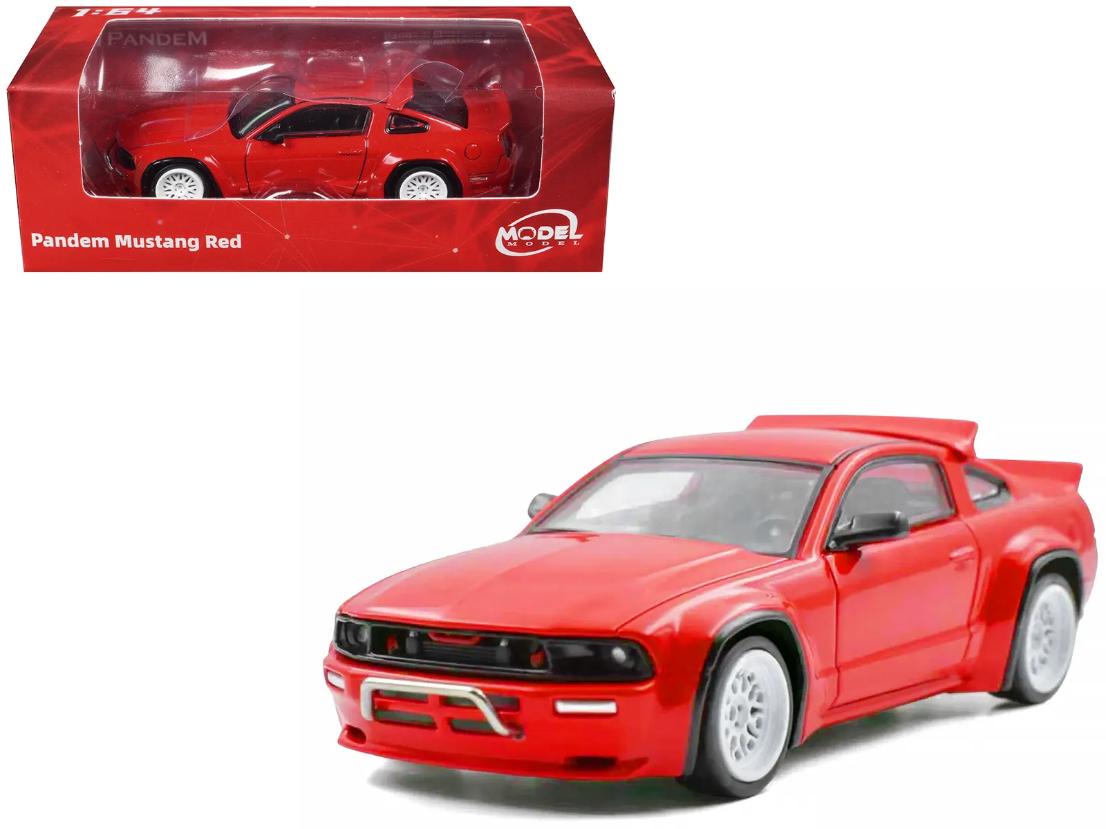Model Model MM64-PM-001 — Pandem Mustang Red 1/64 Diecast Model Car by Model Model