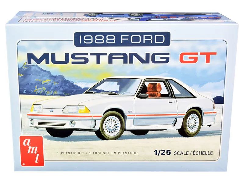 AMT AMT1216M — Skill 2 Model Kit 1988 Ford Mustang GT 1/25 Scale Model by AMT