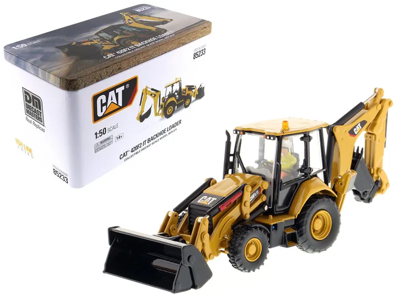Diecast Masters 85233 — CAT Caterpillar 420F2 IT Backhoe Loader with Operator "High Line Series" 1/50 Diecast Model by Diecast Masters