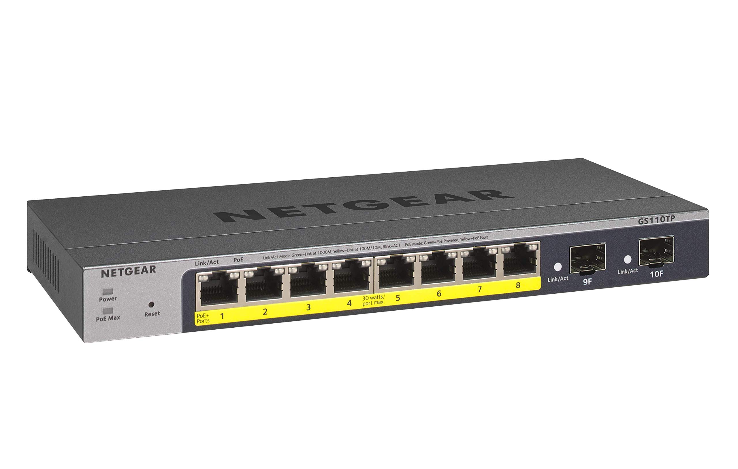 NETGEAR GS110TP-300NAS — Netgear ProSafe GS110TP Ethernet Switch | SKU NET-GS110P