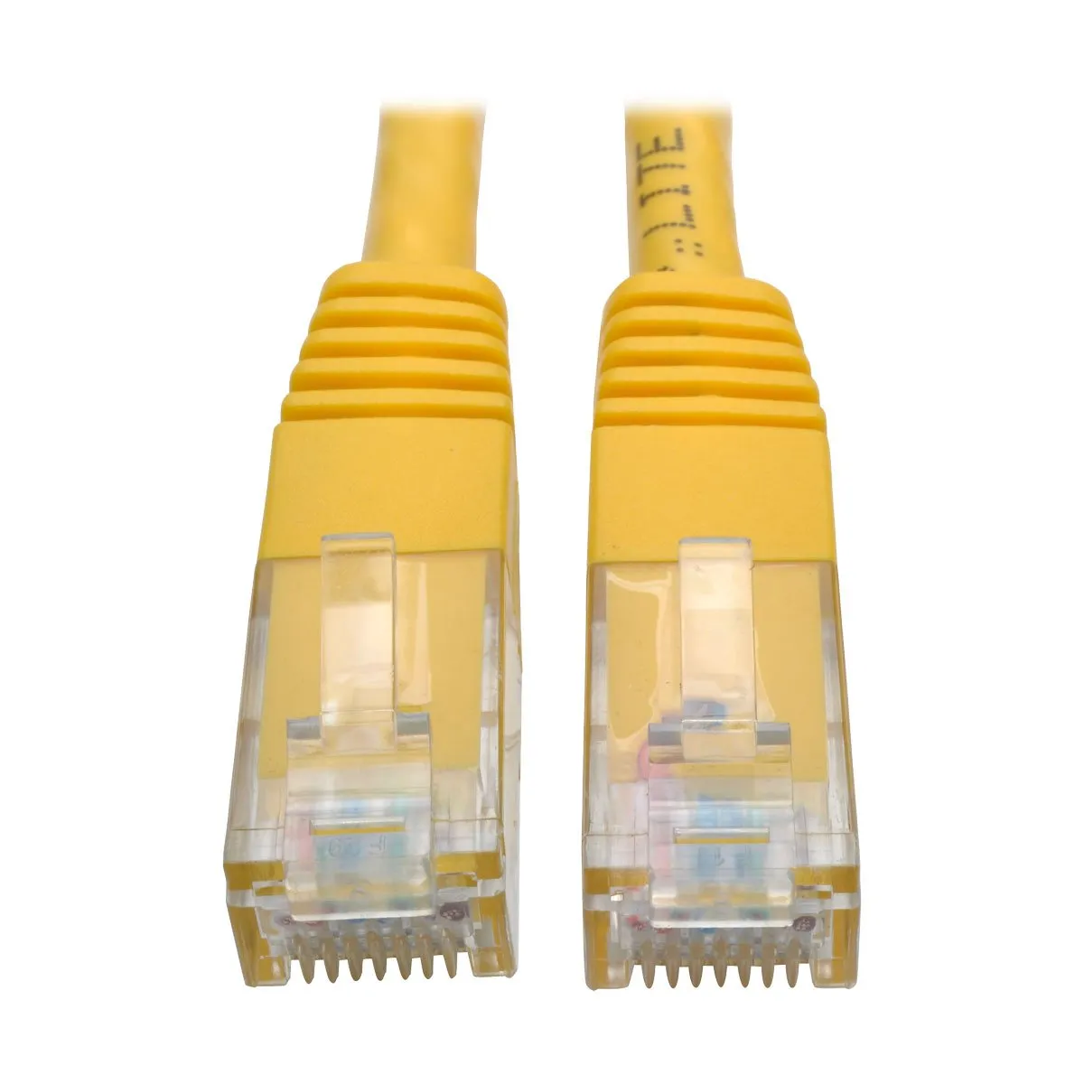 Eaton Tripplite N200-001-YW — Tripp Lite Cat6 Cat5e Gigabit Molded Patch Cable RJ45 M/M 550MHz Yellow 1ft