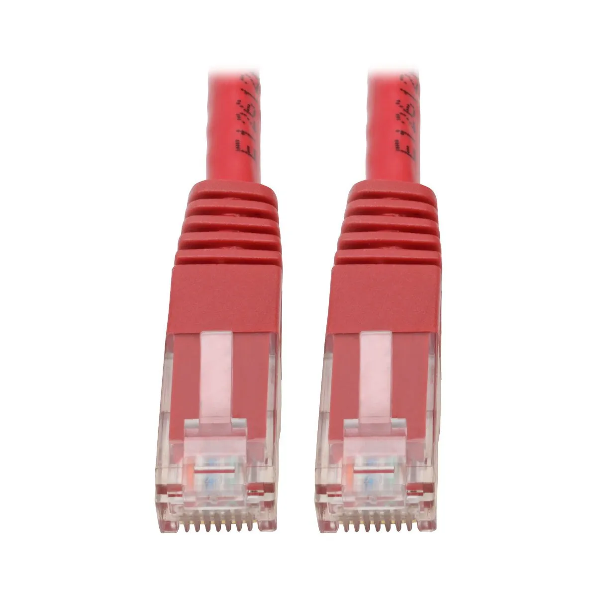 Eaton Tripplite N200-005-RD — Tripp Lite Cat6 Cat5e Gigabit Molded Patch Cable RJ45 M/M 550MHz Red 5ft