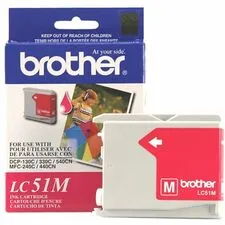 Brother BRT LC51M — Brother Innobella LC51M Inkjet Ink Cartridge - Magenta - 1 Each - 500 Pages Black, 400 Pages Color