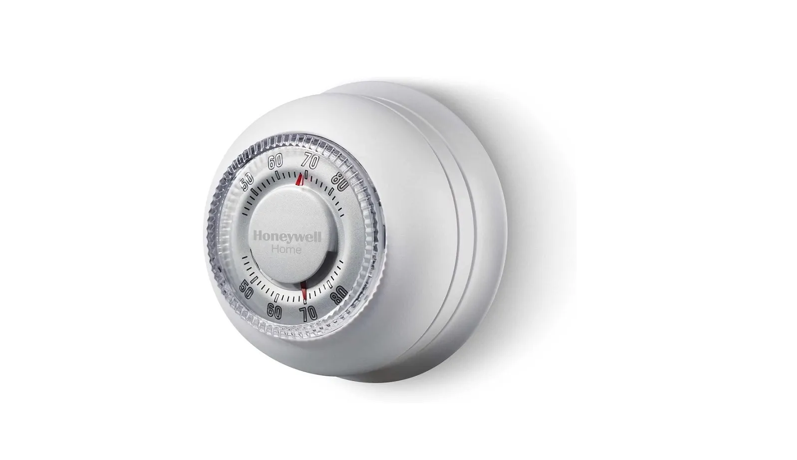 Honeywell CT87K1004 — Honeywell Home the Round Heat Only Manual Thermostat Large White CT87K1004
