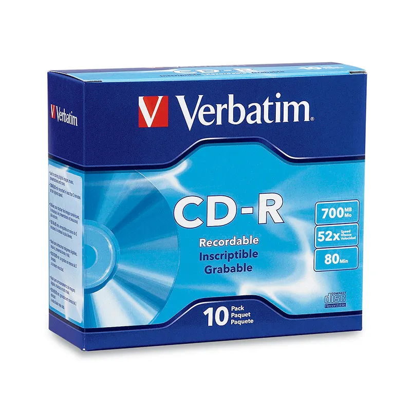 VERBATIM 94935 — CD-R 700MB 52X WITH BRANDED SURFACE