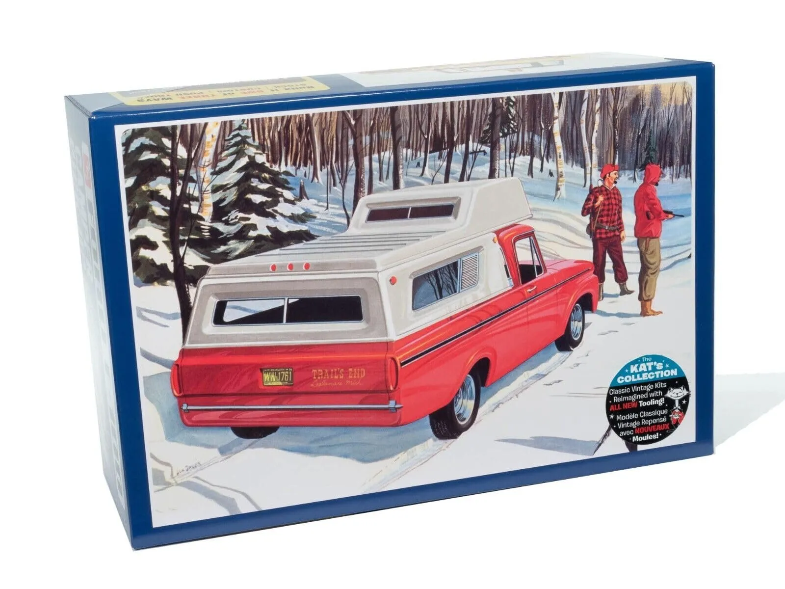 AMT AMT1412 — Skill 2 Model Kit 1963 Ford F-100 Camper Pickup Truck 3-in-1 Kit 1/25 Scale Model by AMT