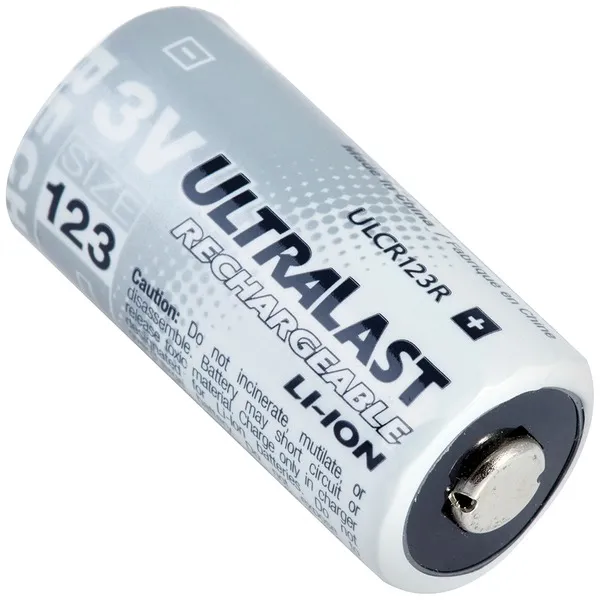 ULTRALAST DOTULCR123R — 3V CR123 BATT W CHRGR