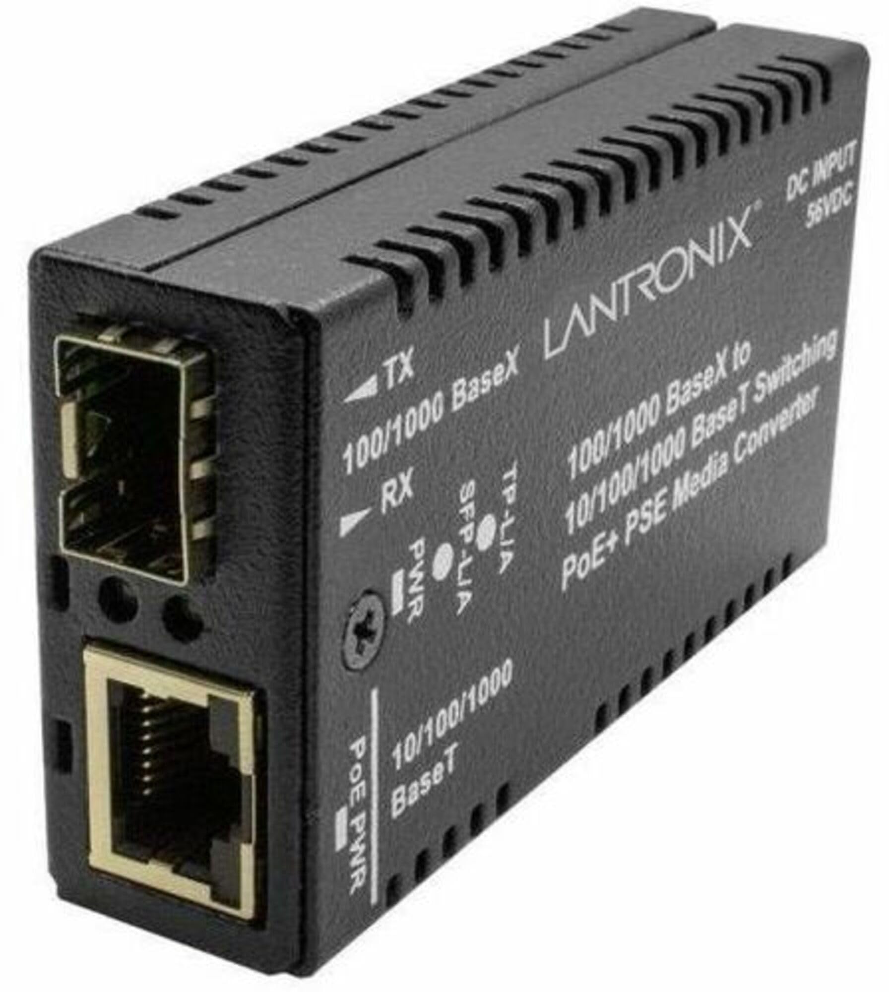 Lantronix M/GE-PSW-PSE-01-NA — POE MEDIA CONVERTER 1GE