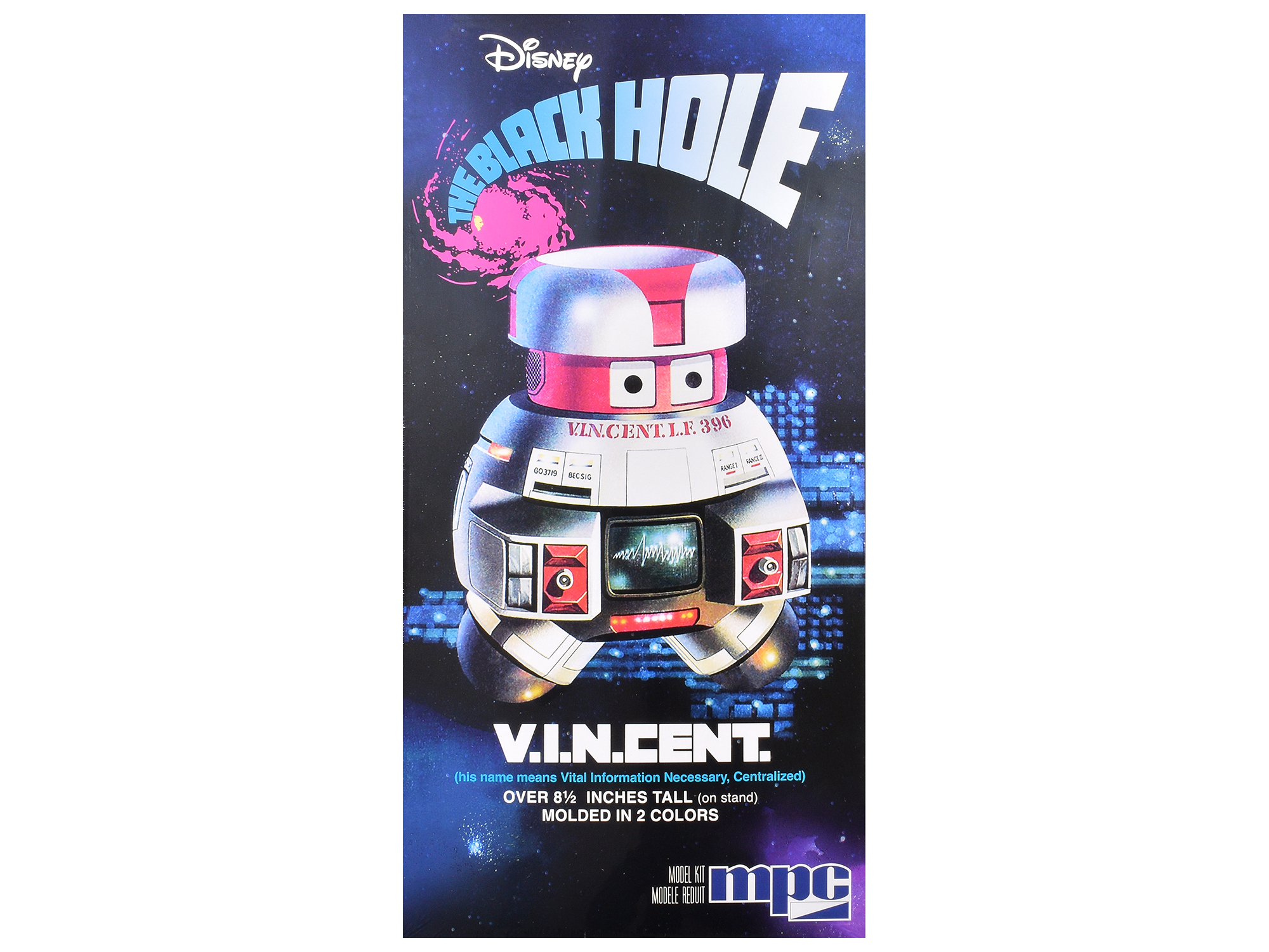 Mpc MPC1018 — Skill 2 Model Kit V.I.N.CENT. Robot "The Black Hole" (1979) Movie 1/6 Scale Model by MPC