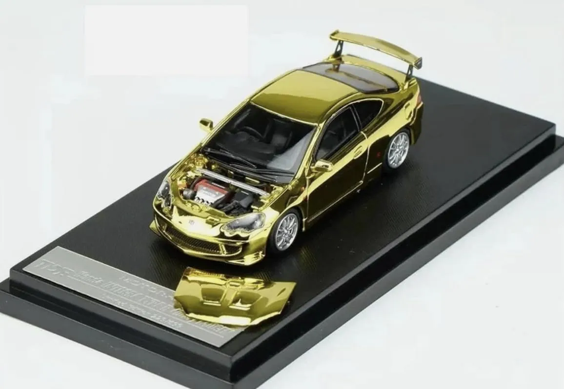 Motorhelix M65801DZ-ME — Honda Integra Type R (DC5) MUGEN RHD (Right Hand Drive) Gold Chrome "Thailand Diecast Expo 2026 Event Model" 1/64 Diecast Model Car by MotorHelix