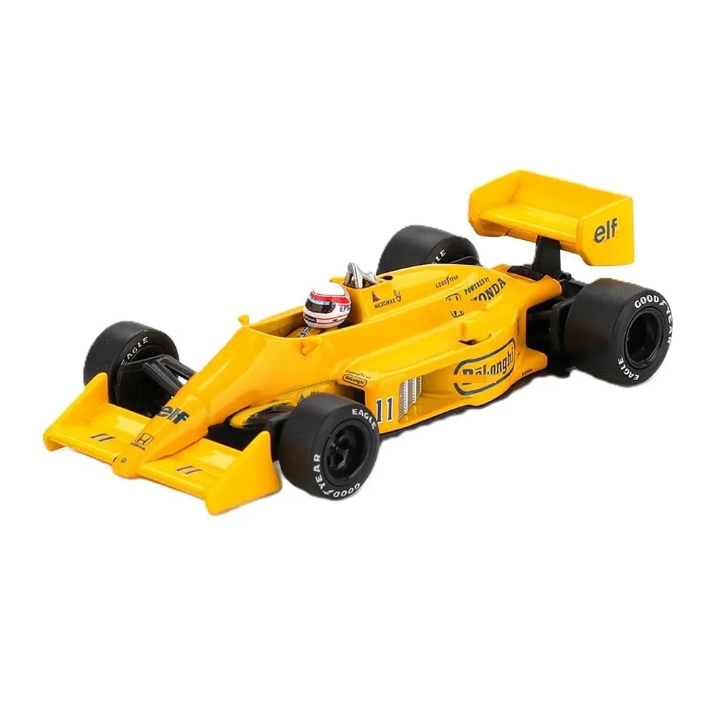 Mini GT MGT01148 — Lotus 99T #11 Satoru Nakajima Formula One F1 "Monaco GP" (1987) with Driver Figure Limited Edition 1/64 Diecast Model Car by Mini GT
