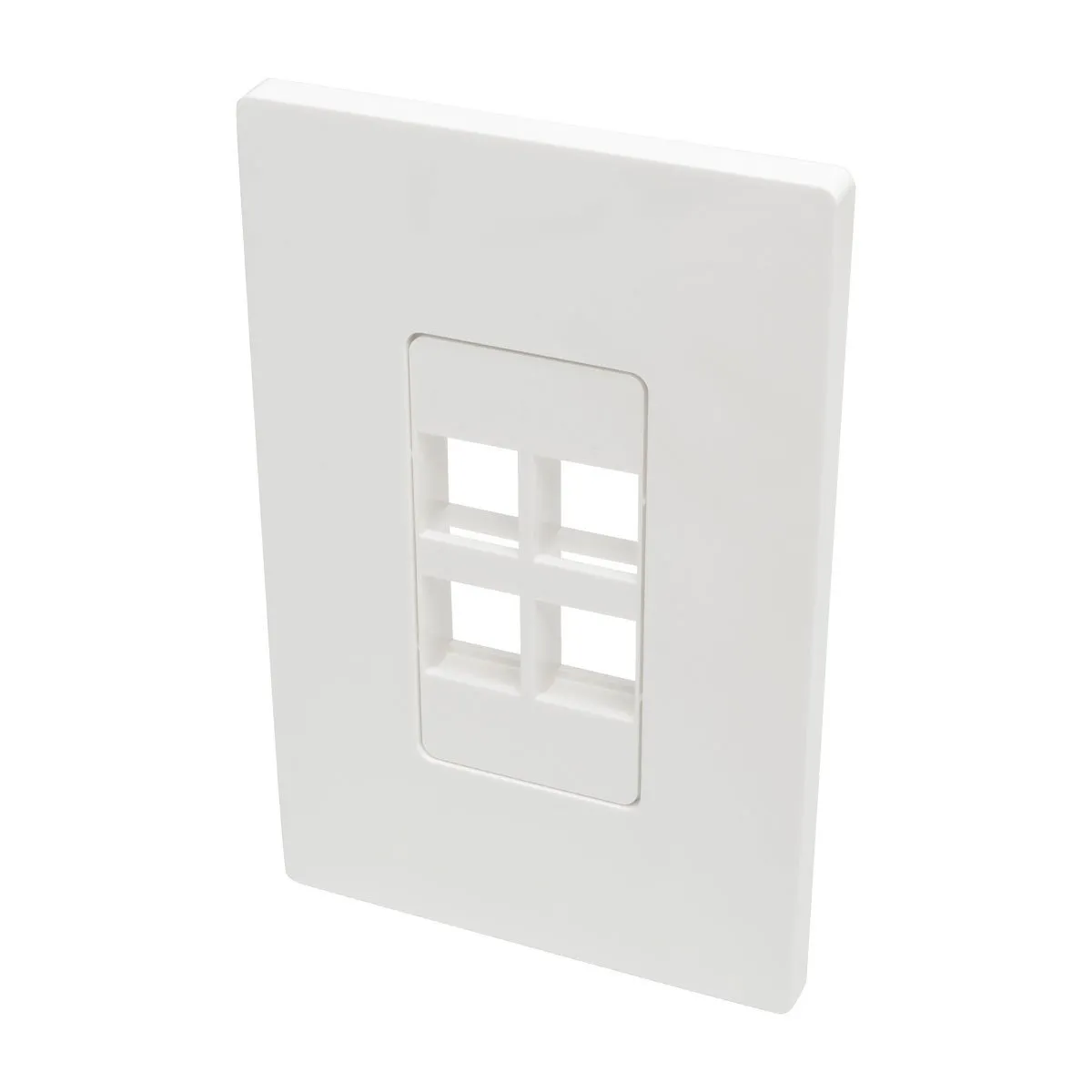 EATON TRIPP LITE SERIES CONNECTIVIT N080-104 — SINGLE-GANG 4-PORT WALL PLATE