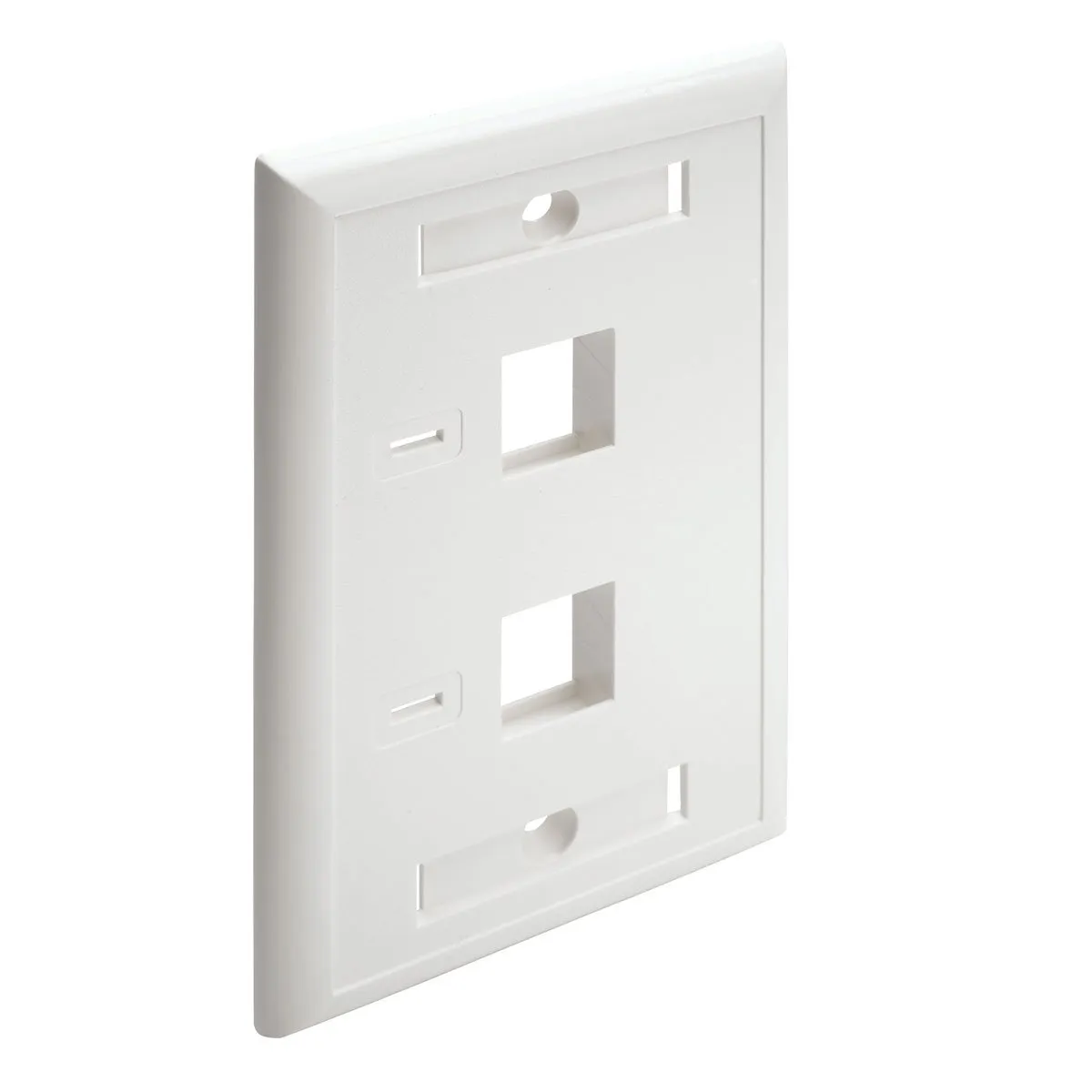 EATON TRIPP LITE SERIES CONNECTIVIT N042-001-WH — 2PORT RJ45 KEYSTONE WALL PLATE