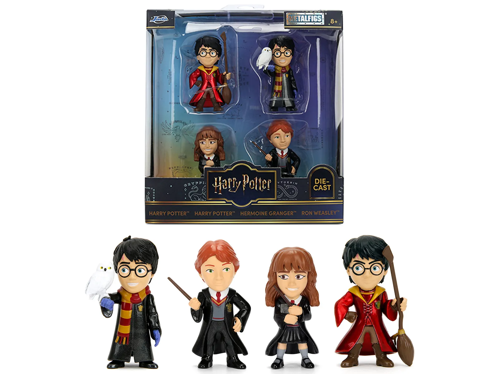 Jada Toys 36698 — Set of 4 Diecast Figures "Harry Potter" "Metalfigs" Series by Jada