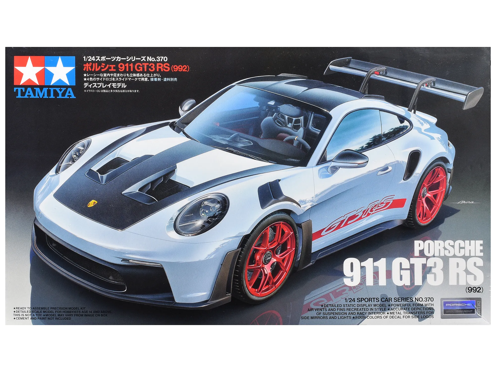 Tamiya TAM-24370 — Model Kit Porsche 911 GT3 RS (992) 1/24 Scale Model by Tamiya