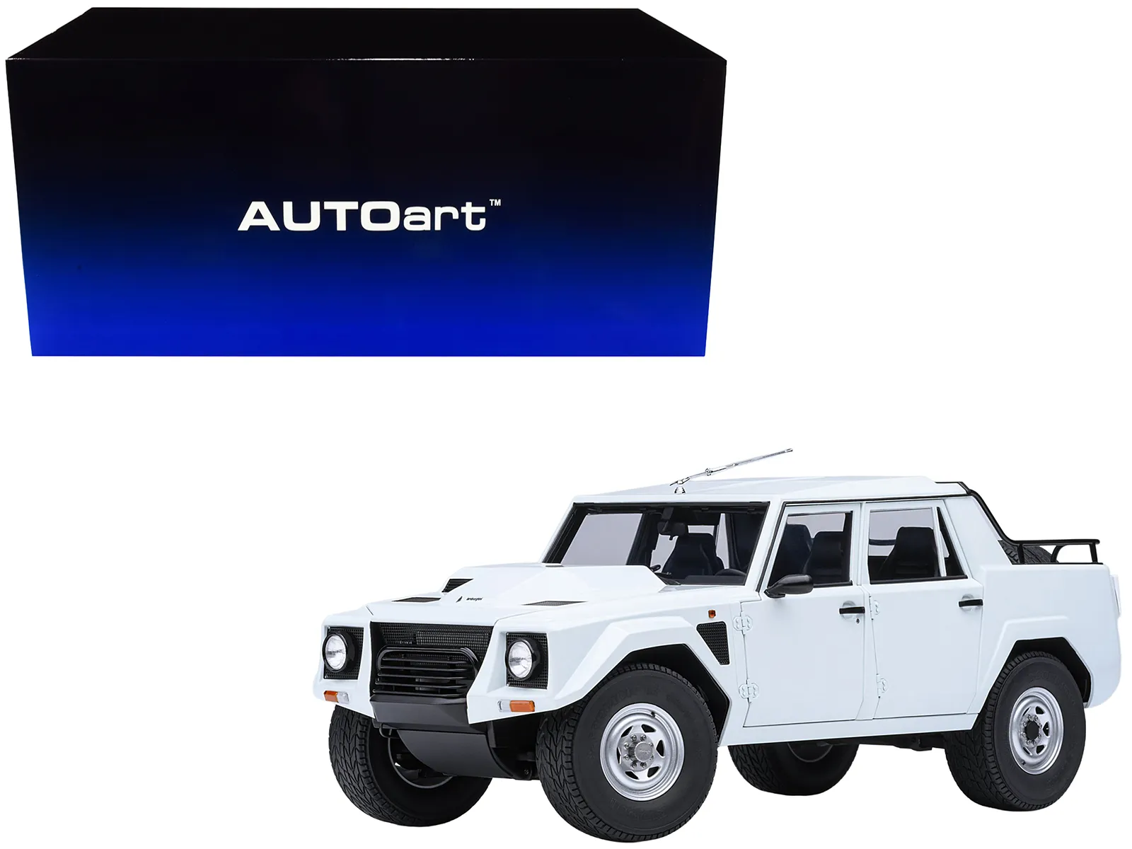 Autoart 74549 — Lamborghini LM002 Bianco Polo Park White 1/18 Model Car by Autoart