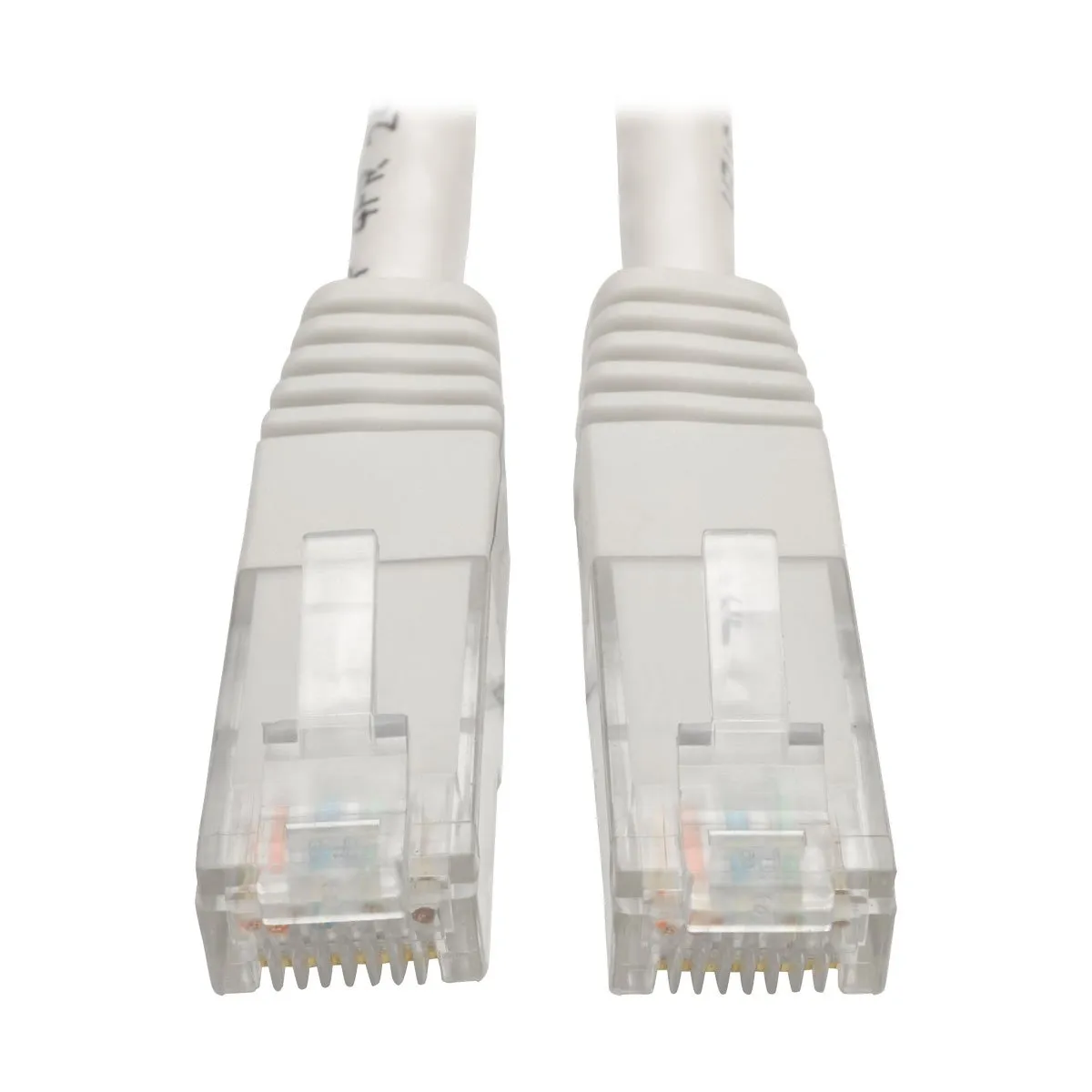 EATON TRIPP LITE SERIES CONNECTIVIT N200-100-WH — Tripp Lite Cat6 Cat5e Gigabit Molded Patch Cable RJ45 M/M White 550Mh 100ft
