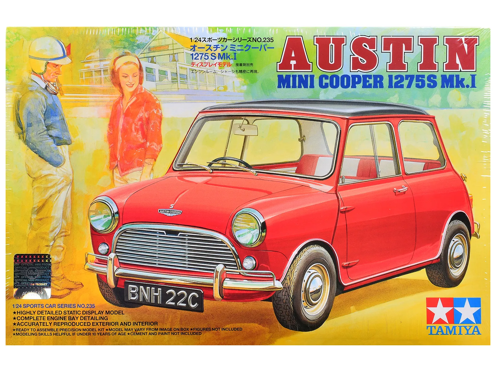 Tamiya TAM-24235 — Model Kit Austin Mini Cooper 1275S MK.1 1/24 Scale Model by Tamiya