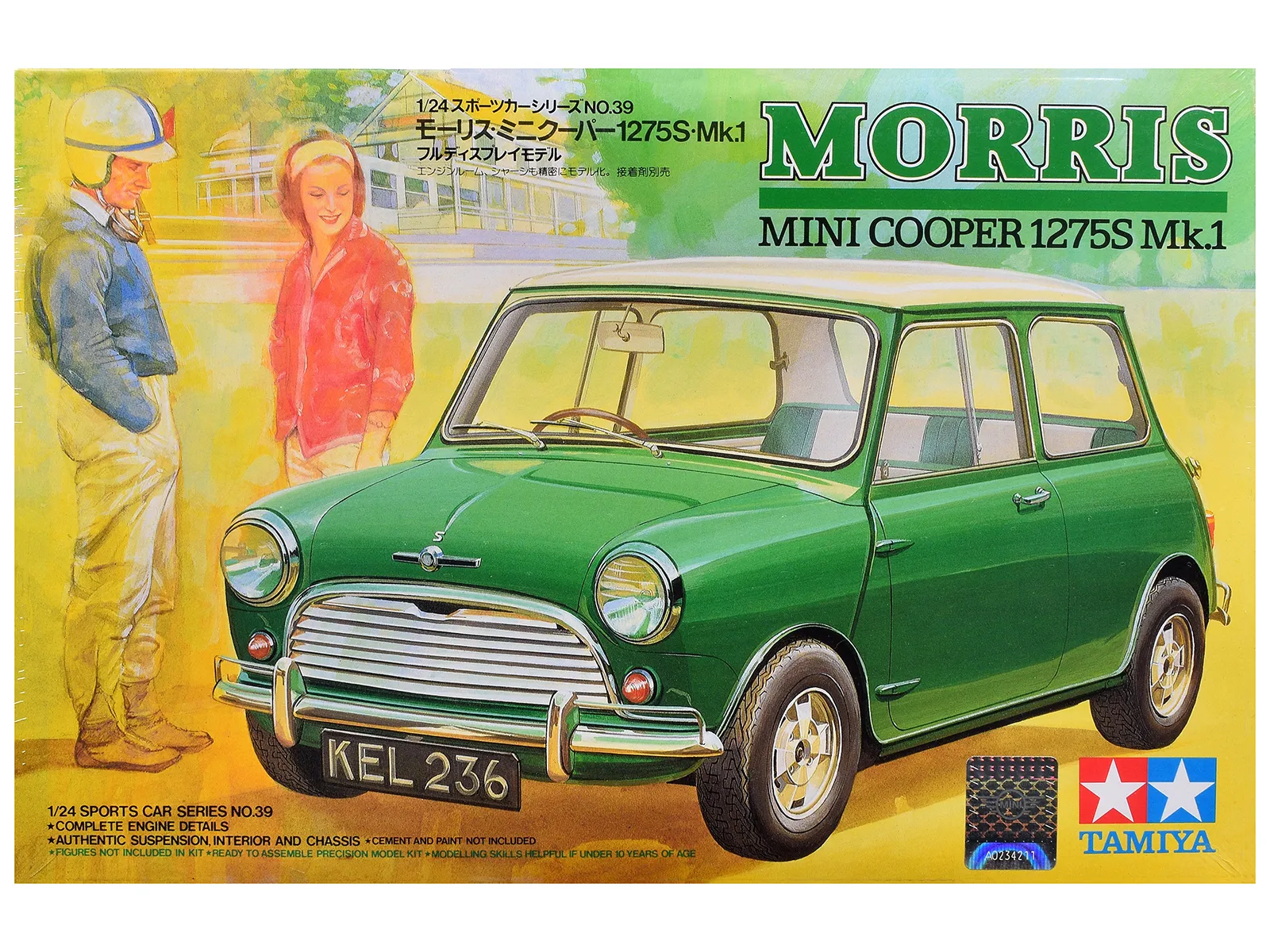 Tamiya TAM-24039 — Model Kit Morris Mini Cooper 1275S MK.1 1/24 Scale Model by Tamiya