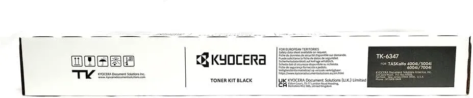 KYOCERA TK6347 — KYOCERA TASKALFA 4004I BLACK TONER, BLACK STANDARD YIELD TONER CARTRIDGE, YIELDS