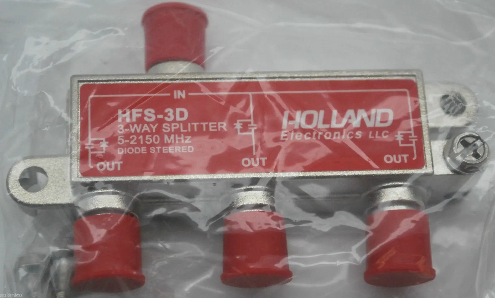 HOLLAND ELECTRONICS HFS-3D — 3 Way Splitter (52050 Mhz)