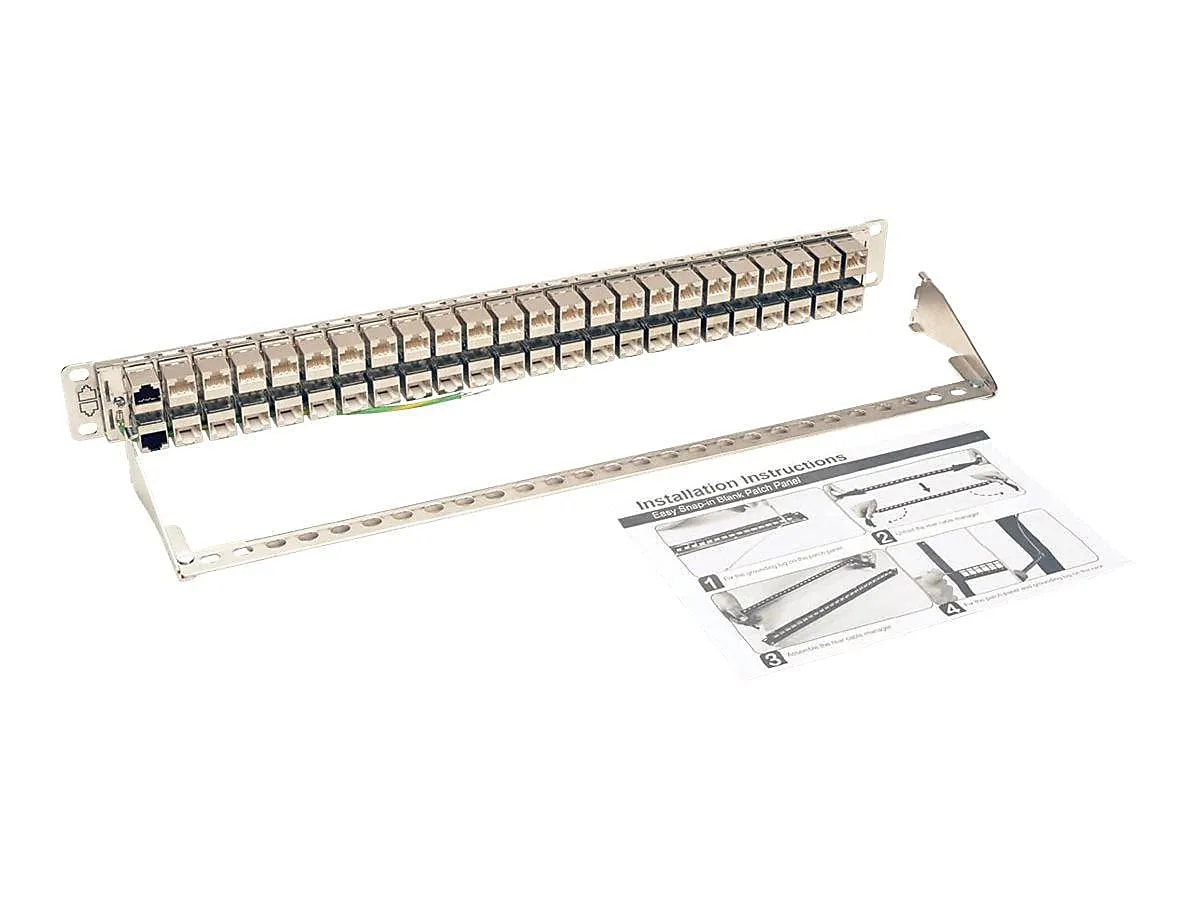 EATON TRIPP LITE SERIES CONNECTIVIT N254-048-SH-6A — 48PORT 1U CAT6A PATCH PANEL