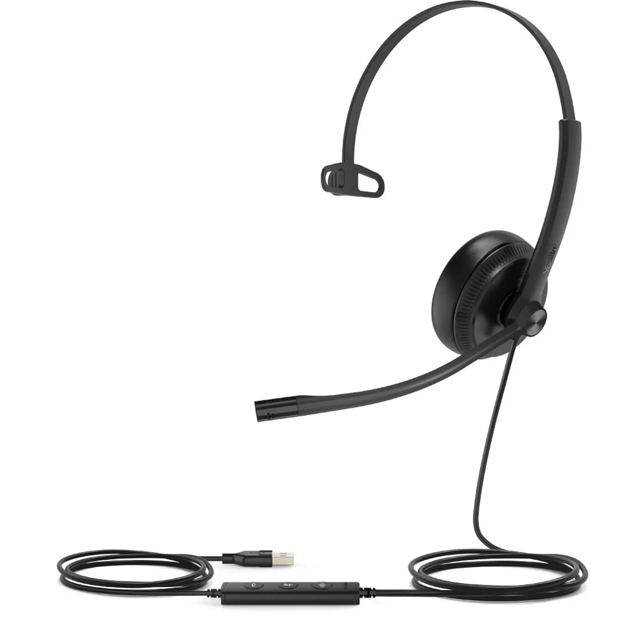 Yealink 1308042 — Yealink USB Wired Headset - Monaural - Plug and Play USB connectivity to Yealink IP phones or PC