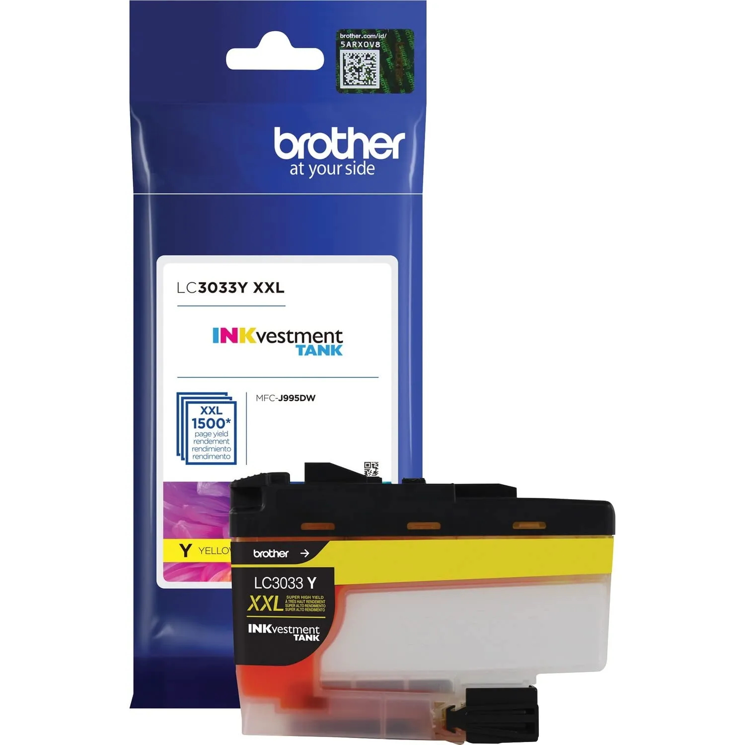 Brother BRT LC3033Y — Brother INKvestment LC3033Y Inkjet Ink Cartridge - Single Pack - Yellow - 1 Each - 1500 Pages