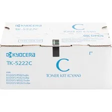 KYOCERA KYO1T02R9CUS1 — Kyocera TK-5222C Standard Yield Laser Toner Cartridge - Cyan - 1 Each - 1200 Pages