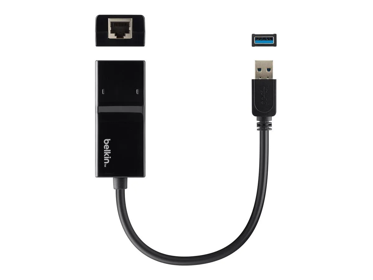 Belkin B2B048 — Belkin USB 3.0 to Gigabit Ethernet GbE Network Adapter 10/100/1000 | SKU BE-B2B048
