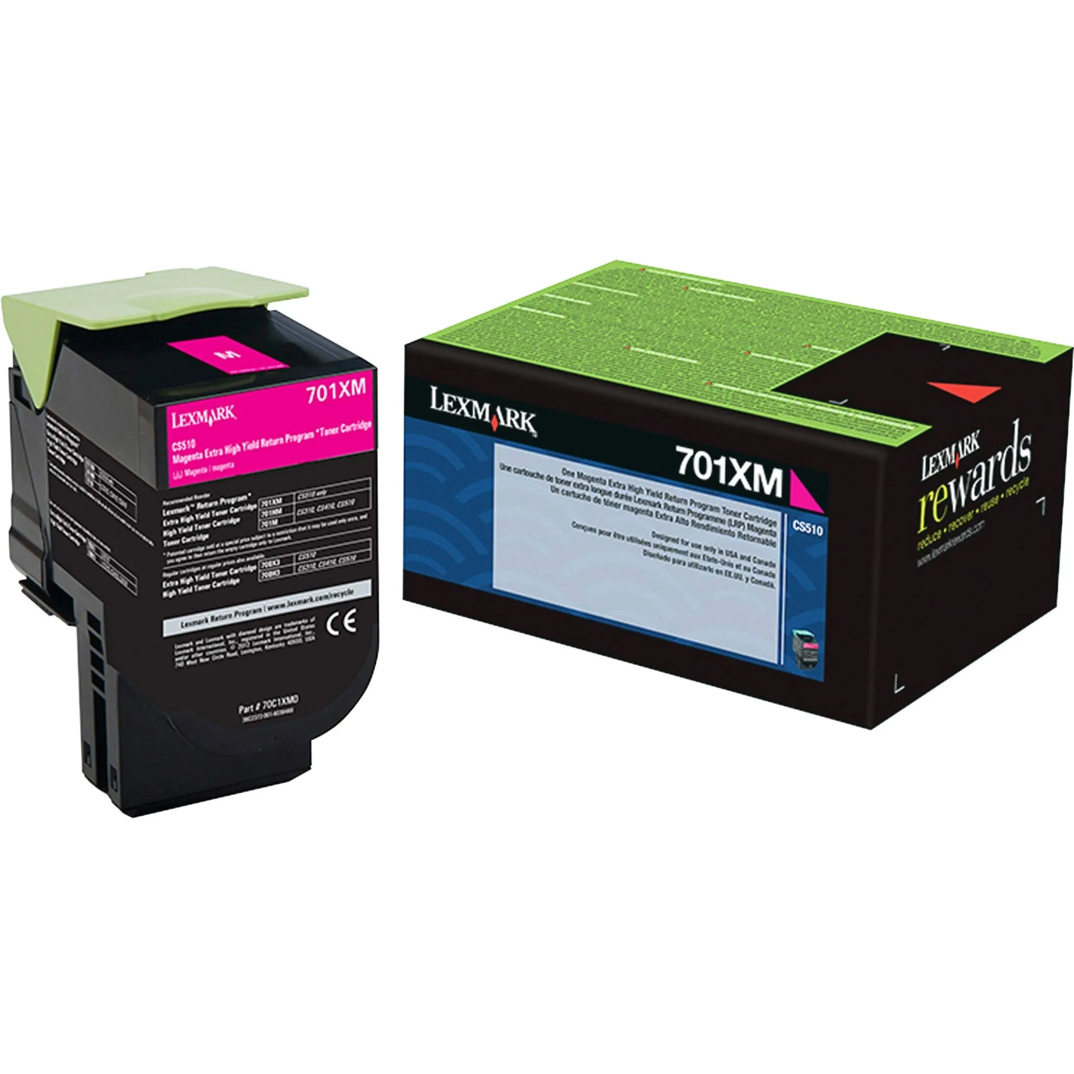 Lexmark 70C1XM0 — LEXMARK 70C1XM0 MAGENTA RETURN PROGRAM TONER CARTRIDGE FOR USE IN CS/CX510 ESTIM