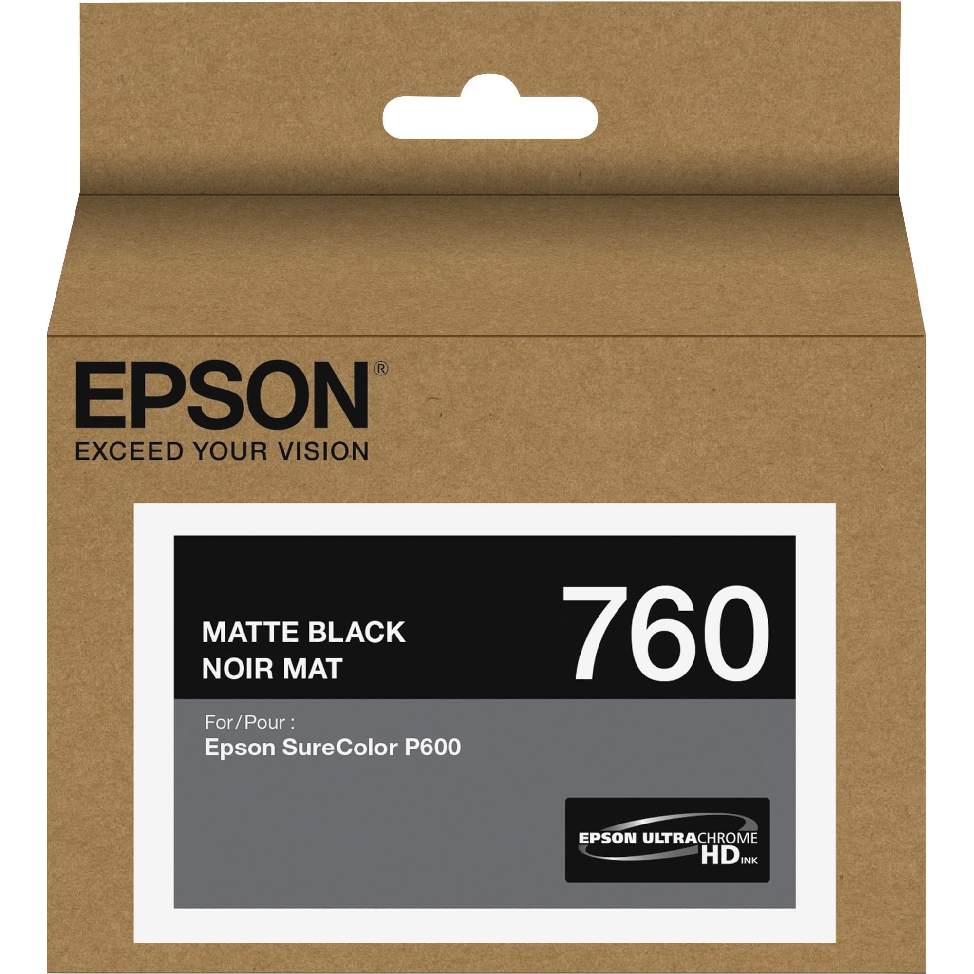 EPSON T760820 — T760 ULTRACHROME HD MATTE BLACK INK