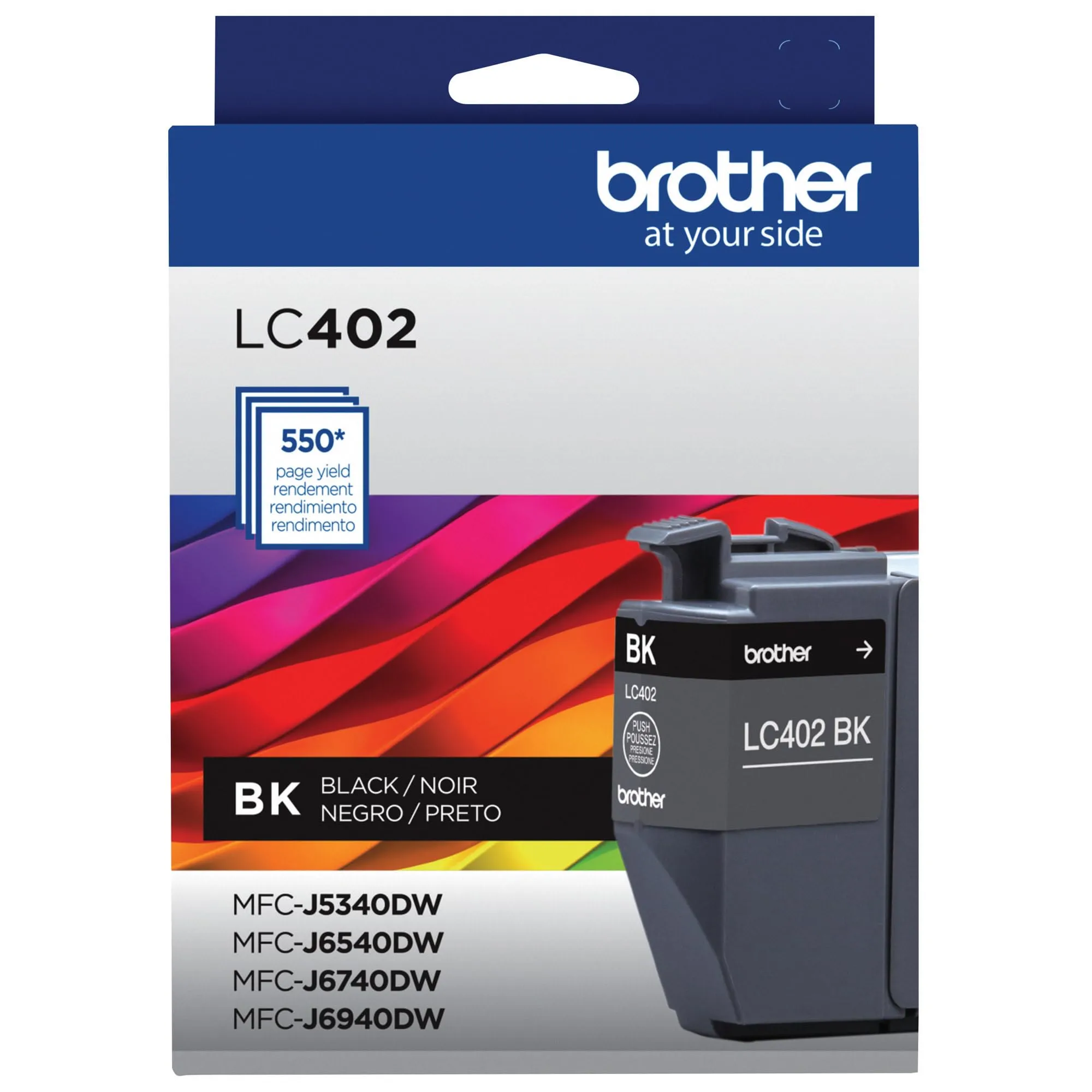 Brother LC402BKS — BROTHER LC402BKS STANDARD YIELD BLACK INK CARTRIDGE FOR USE IN MFCJ5340DW J6540D