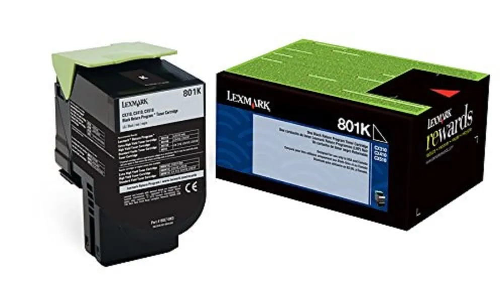 Lexmark 80C10K0 — TONER CARTRIDGE - BLACK - 1000 PAGES - LEXMARK CX310, 410, 510