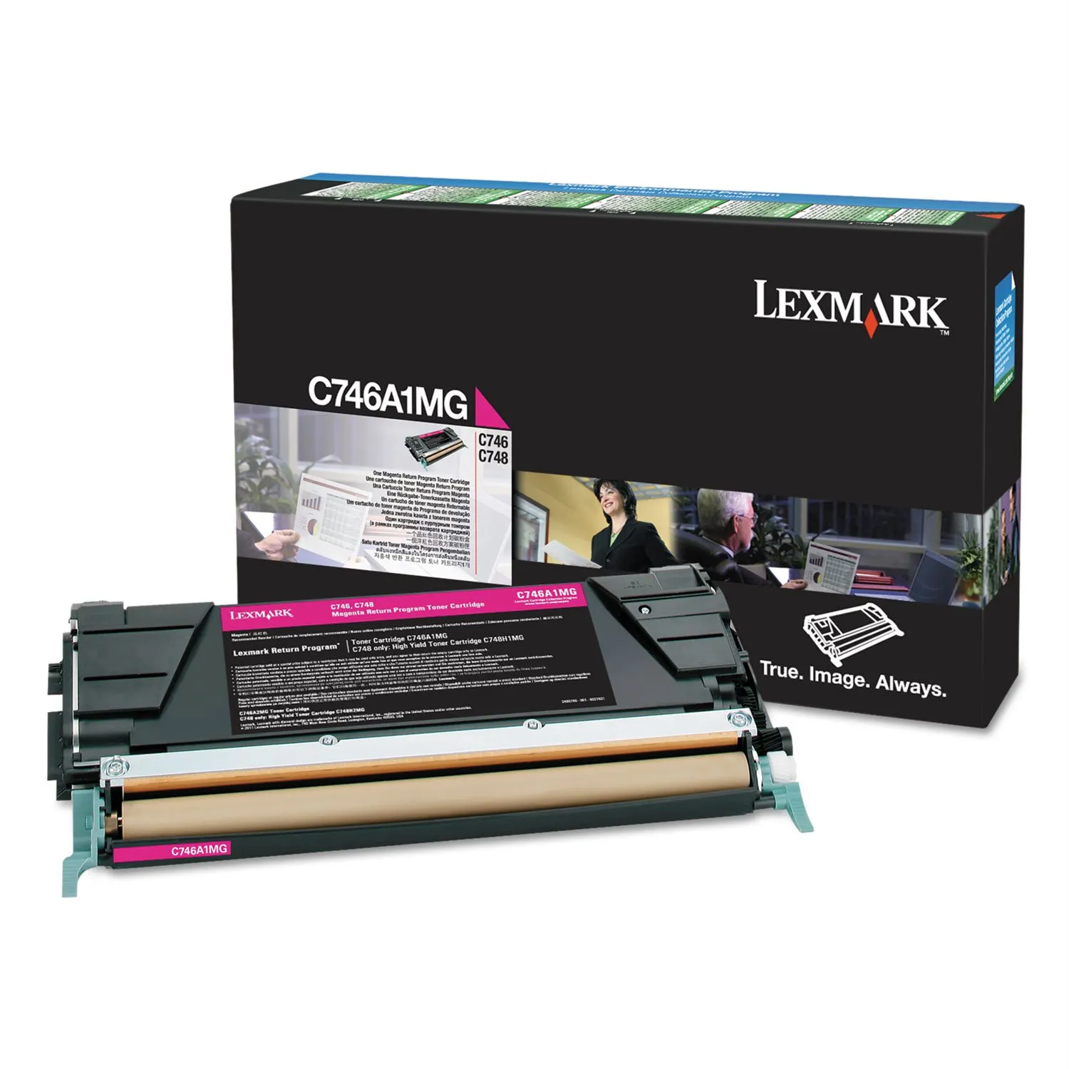 Lexmark C746A1MG — LEXMARK C746A1MG MAGENTA RETURN PROGRAM TONER CARTRIDGE FOR USE IN C746,748 ESTI