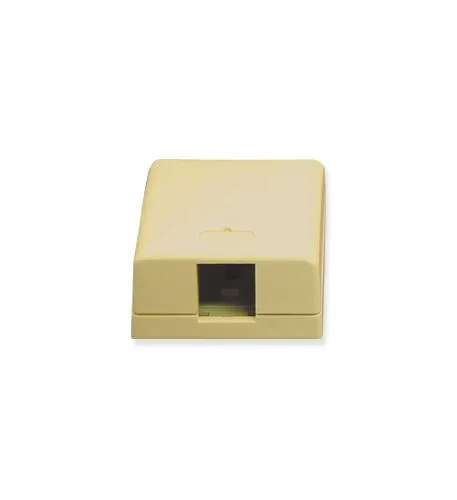 Cablesys ICC-SURFACE-1IV — SURFACE MOUNT BOX, 1-PORT, IVORY