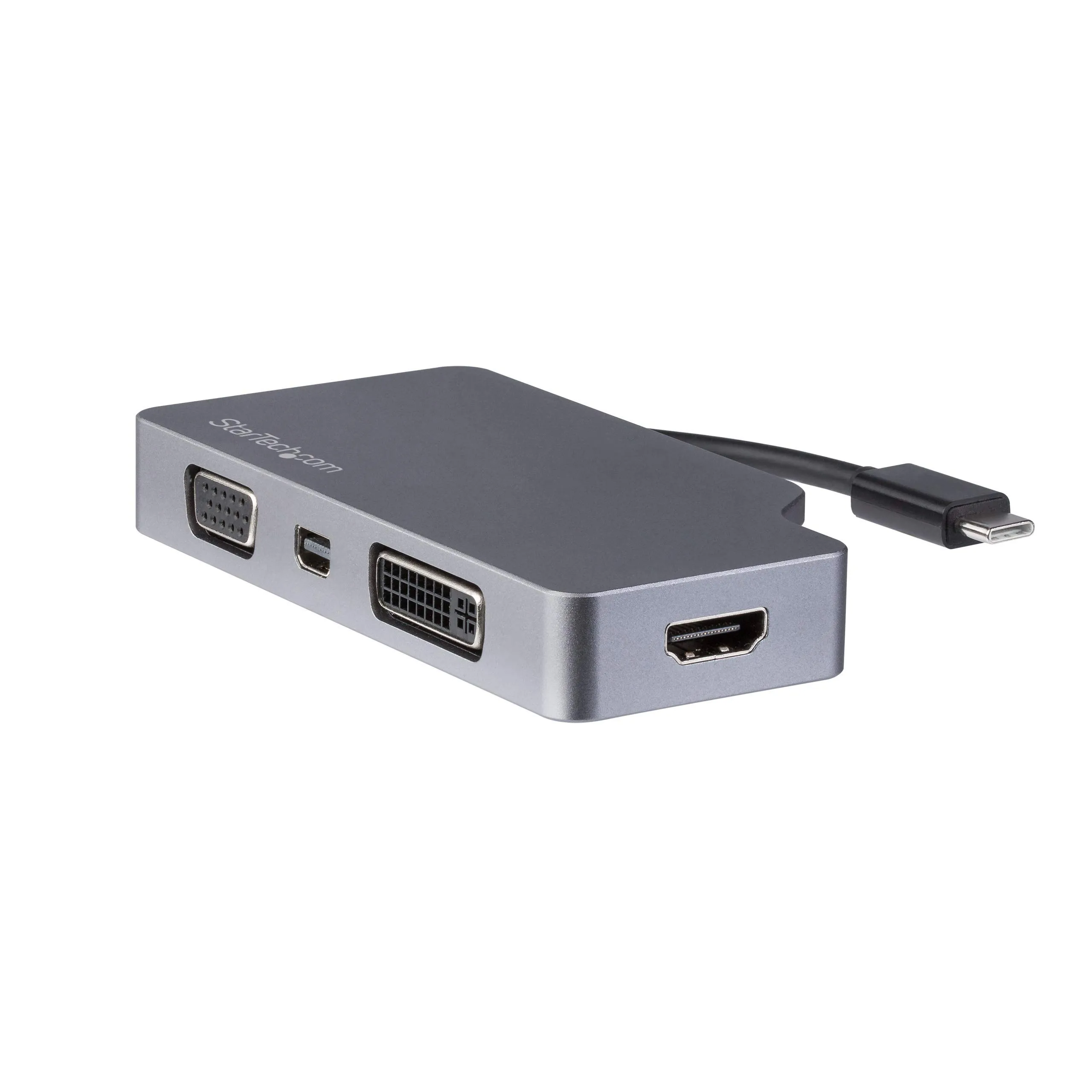 STARTECH CDPVDHDMDPSG — 4-IN-1 USB TYPE C MULTIPORT VIDEO ADAPTER TO ONE 4K HDMI (30HZ)/MINI DISPLAYPORT