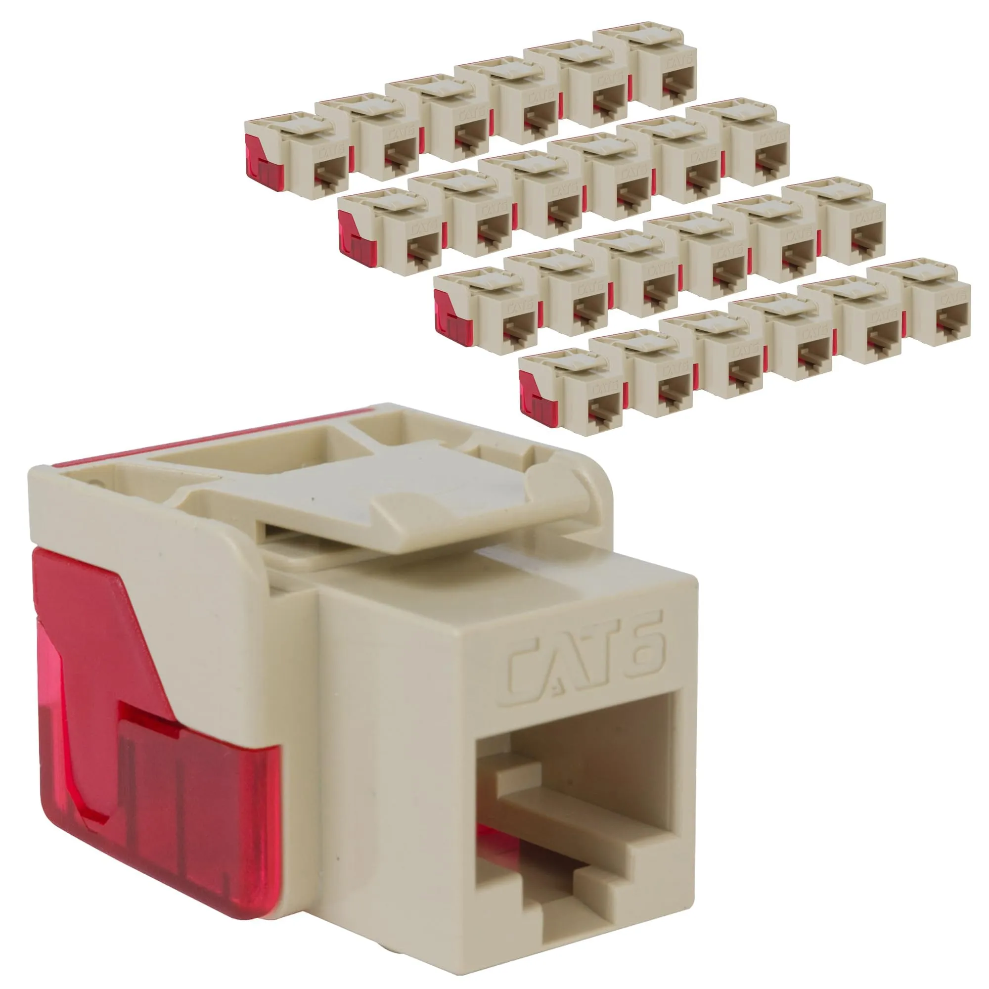Cablesys ICC-CAT6JKPK-IV — MODULE, CAT 6, EZ, 25 PK, IVORY
