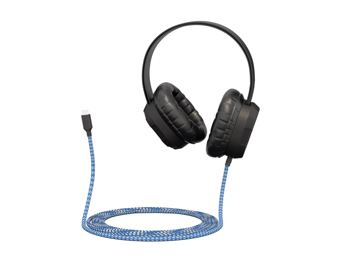 MAX CASES MC-HPX-USB — EXTREME HEADPHONE W/BRAIDED CABLE, INLINE VOLUME CONTROL AND BUILT-IN MICROPHONE