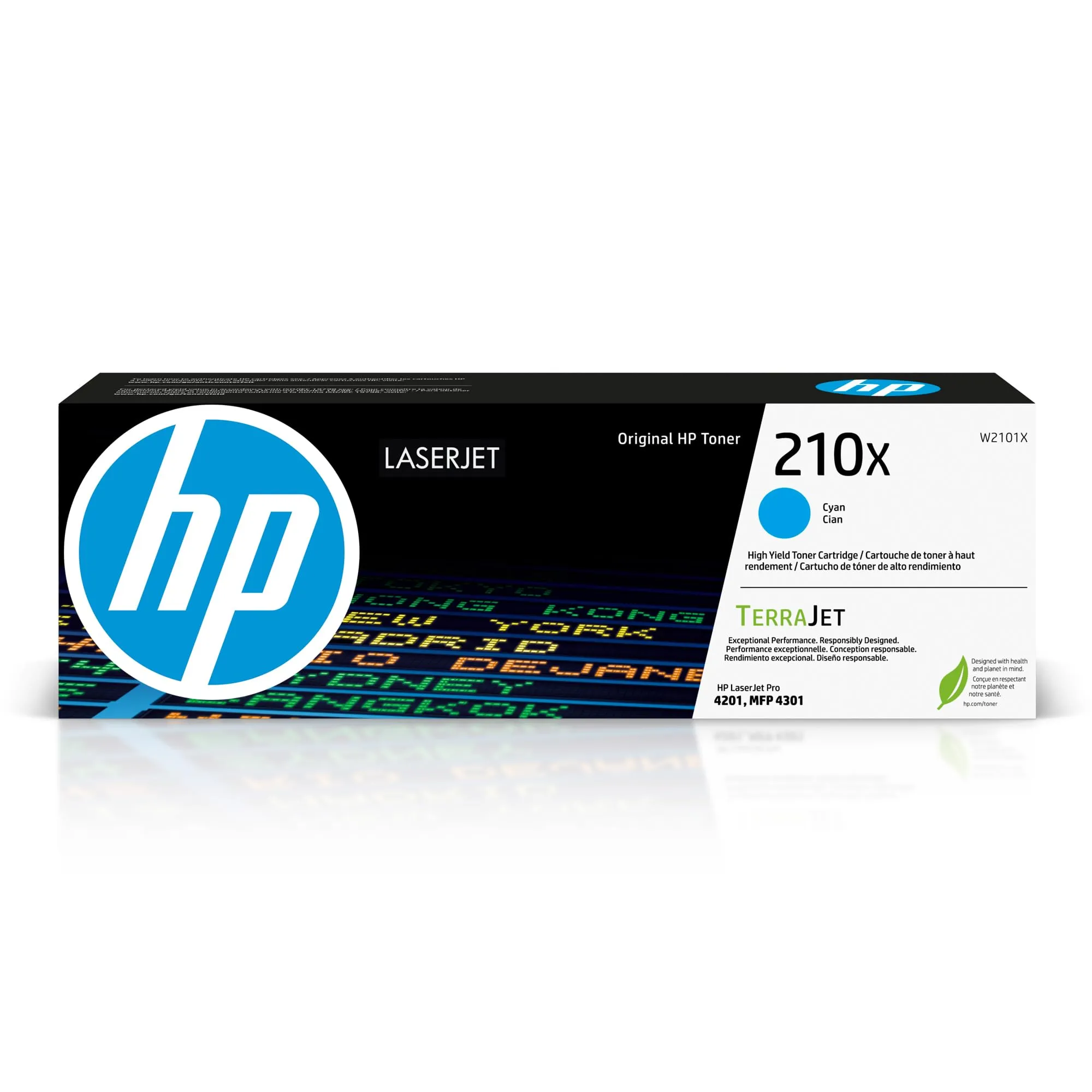 HP W2101X — HP 210X Original High Yield Laser Toner Cartridge - Cyan (5,500 Yield)