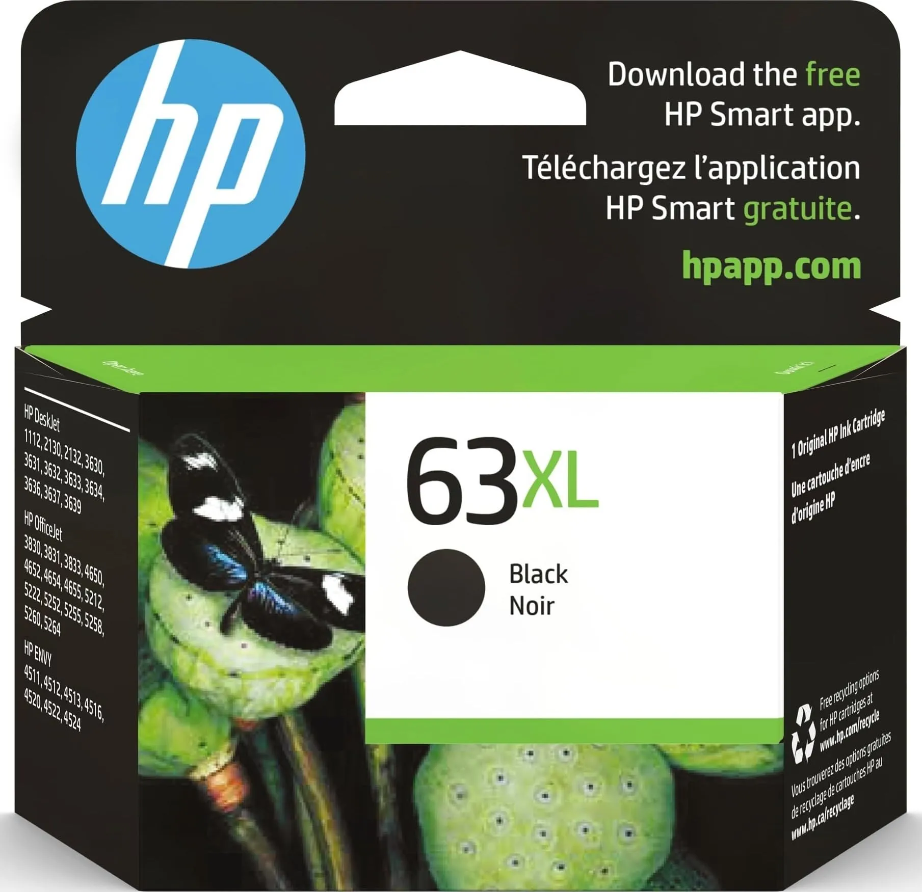 HP F6U64AN — HP 63XL BLACK HIGH-YIELD INK