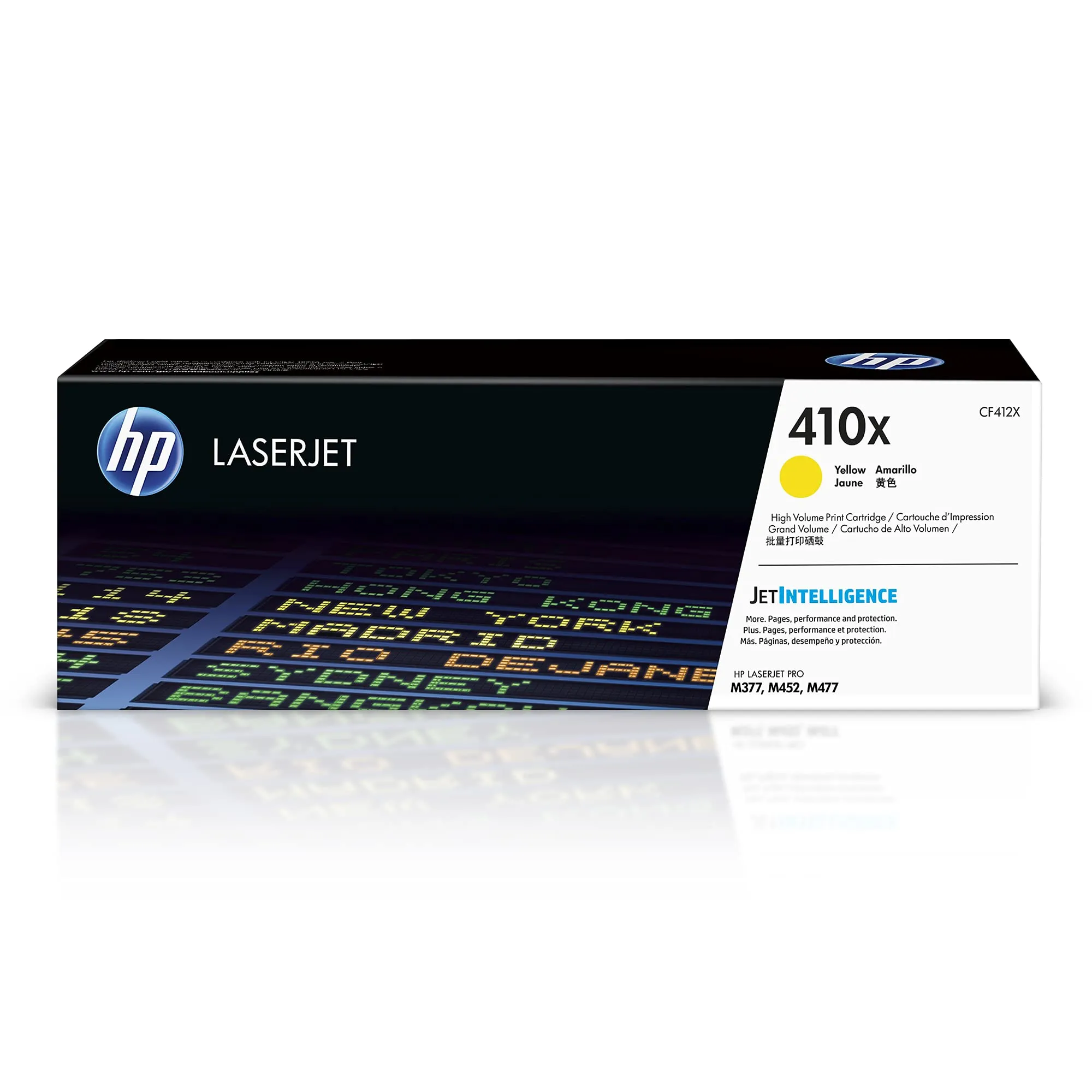 HP CF412X — HP 410X (CF412X) High Yield Yellow Original LaserJet Toner Cartridge (5,000 Yield)