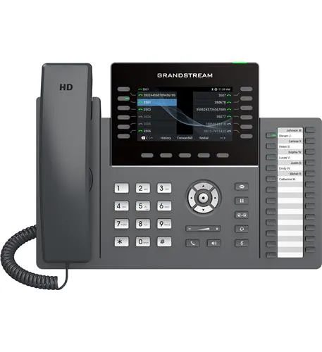 GRAND STREAM GRP2636 — 12 LINES 6 SIP ACCOUNTS 4.8 IN