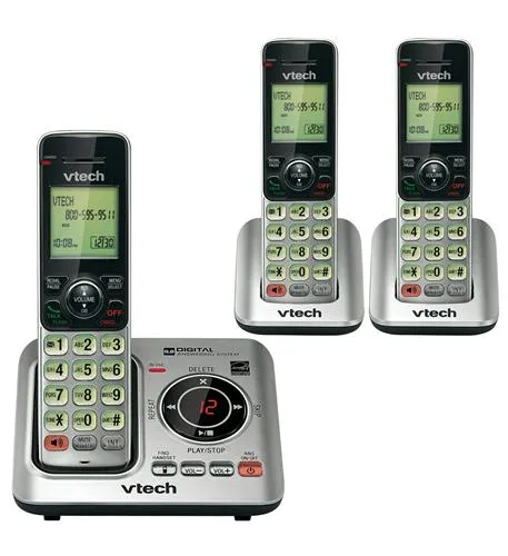 VTECH CS6629-3 — Vtech 3-handset cordless CID/ITAD