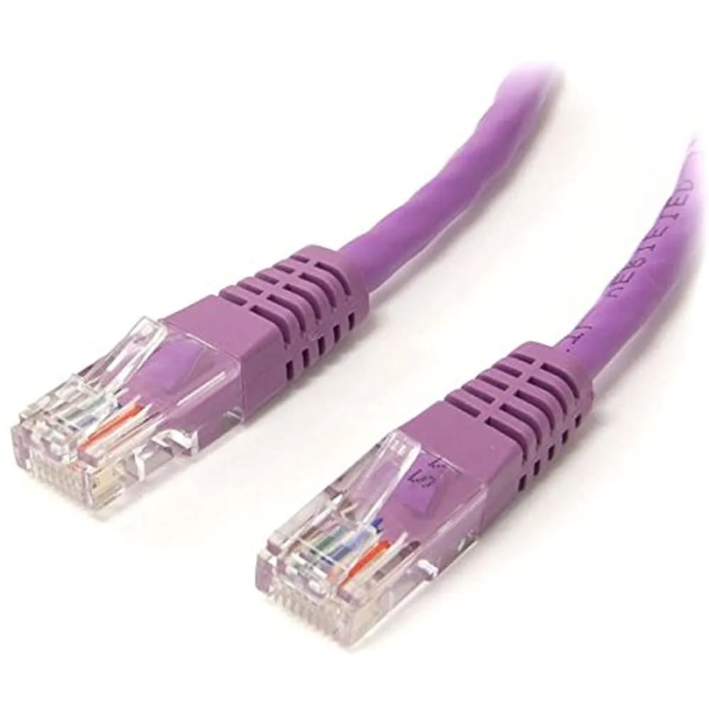 STARTECH M45PATCH6PL — 6FT PURPLE MOLDED CAT5E UTP PATCH CABLE