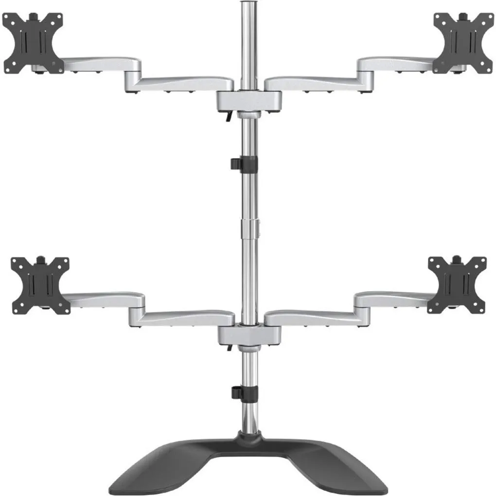 STARTECH ARMQUADSS — VESA 75X75/100X100MM DESKTOP QUAD MONITOR STAND (2X2) SUPPORTS 4 DISPLAYS UP TO