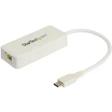 STARTECH US1GC301AUW — USB C GIGABIT ETHERNET ADAPTER SECURELY CONNECTS TO WIRED NETWORK (LAN) USING RJ