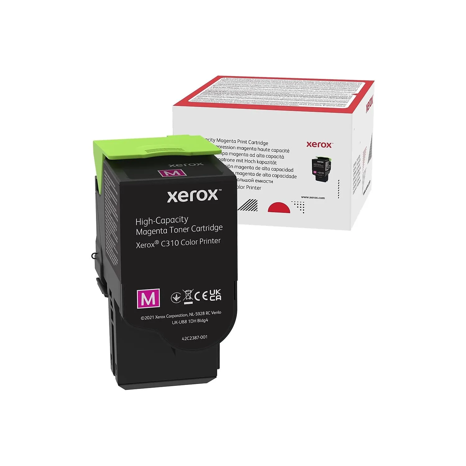 XEROX 006R04366 — XEROX MAGENTA HIGH CAPACTIY TONER CARTRIDGE, XEROX C310 COLOR PRINTER,