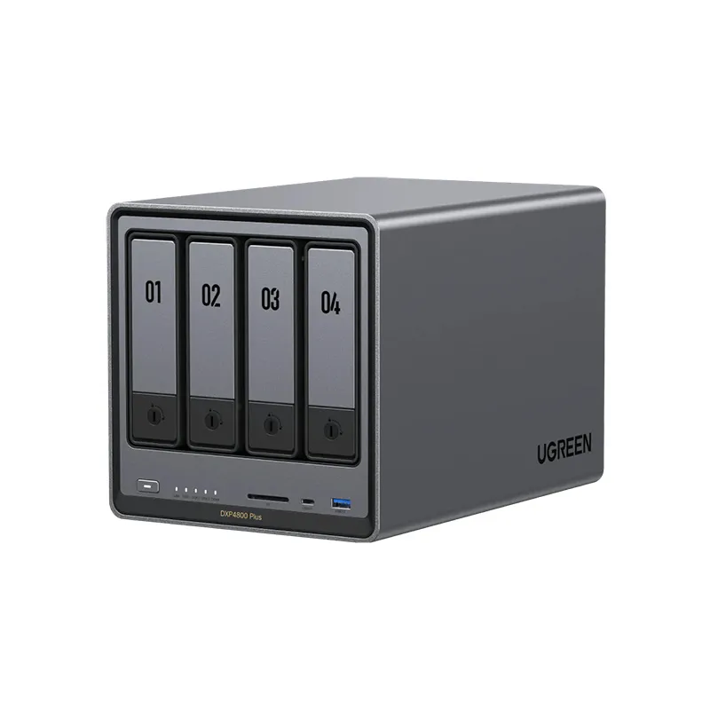 UGREEN 25891 — UGREEN, NASync DXP4800 Plus, 4-Bay NAS w/ Intel Pentium Gold, 5-Core CPU, 8GB DDR5, 1x 2.5GbE, 1x 10GbE, 2x SD Slot