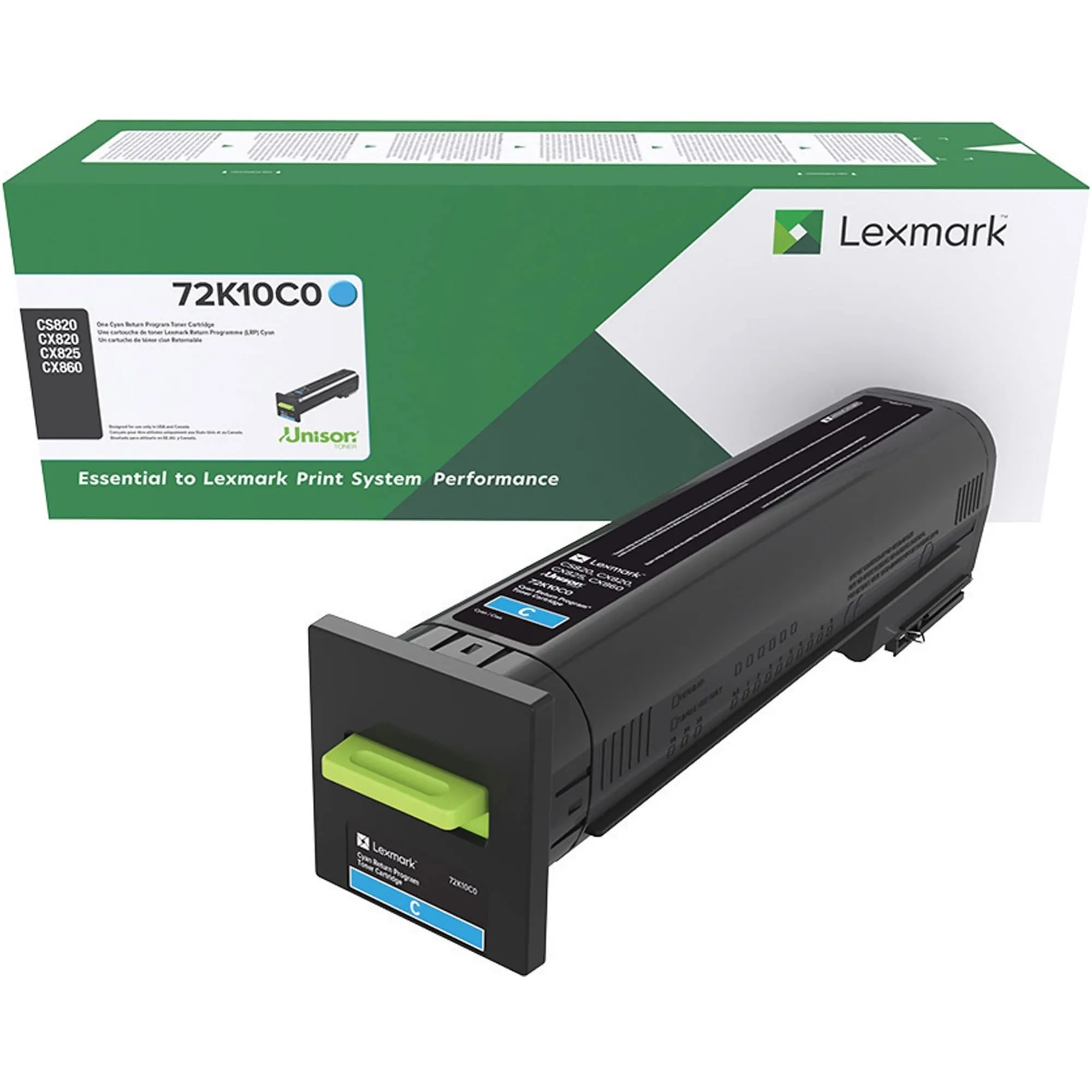 Lexmark 72K10C0 — LEXMARK 72K10C0 CYAN RETURN PROGRAM TONER CARTRIDGE